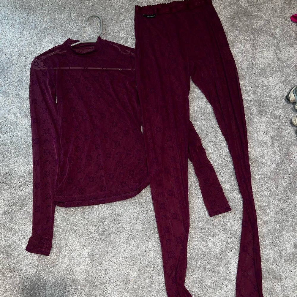 Marine Serre Red Pajama Set Intimates Sleepwear